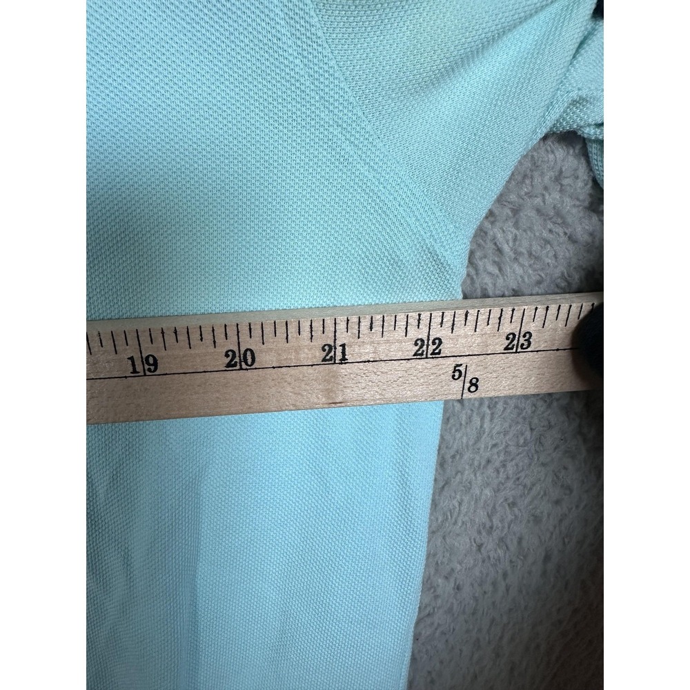 Brooks Brothers Polo Shirt Mens Large Light Blue Performance Pique Original Fit - Picture 5 of 8